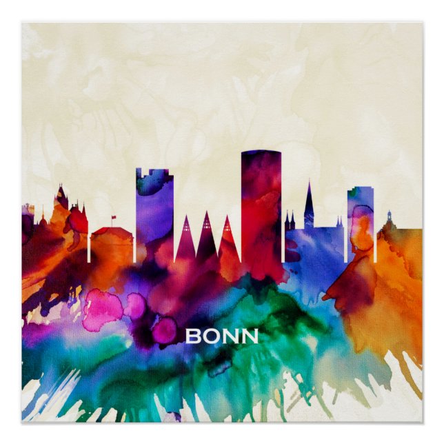 Bonn Skyline Poster (Vorderseite)