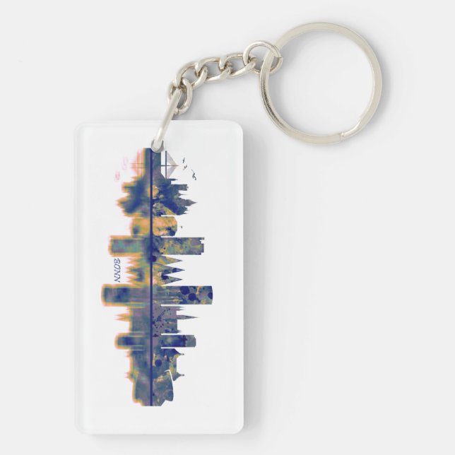 Bonn Skyline Schlüsselanhänger (Rückseite)