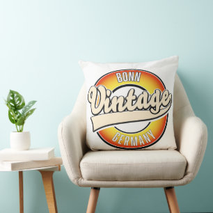 Bonn Vintage Style Logo Kissen