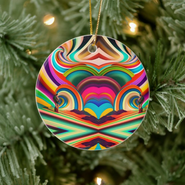 Bonnaroo Abstrakte Keramik Ornament (Baum)