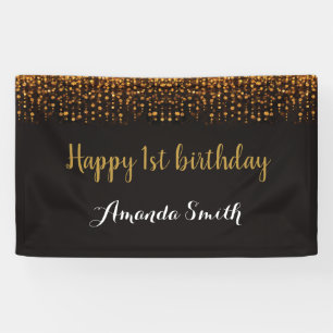 Bonne 1ère bannière anniversaire. Parties scinti
