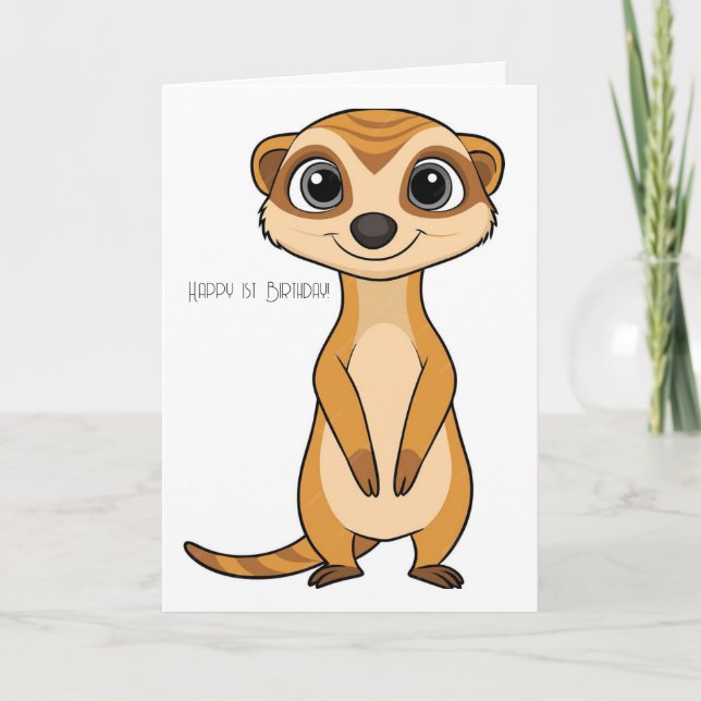 Bonne 1ère carte d'anniversaire (Devant)