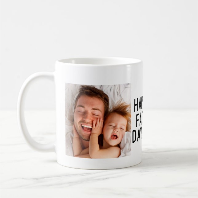 Bonne 1ère Fête des pères| Photo Café Mug (Gauche)