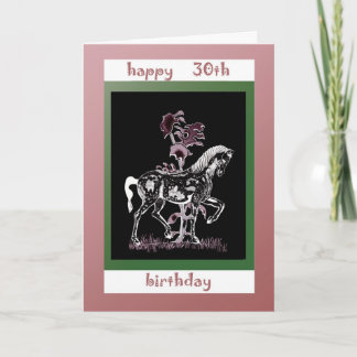 Bonne 30e carte d'anniversaire