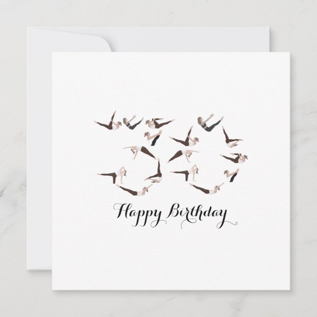 Bonne 30e carte Pilates Anniversaire (Devant)