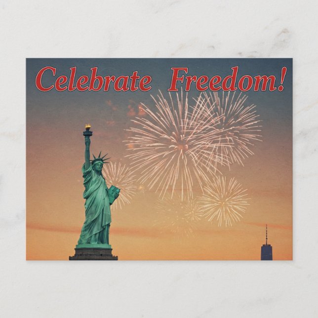 Bonne 4 Juillet Stars and Stripes Carte postale (Devant)