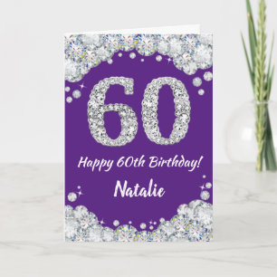 Bonne 60e anniversaire de la carte de Parties scin