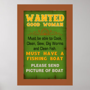 Bonne affiche Recherchée de femme