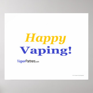 Bonne affiche Vaping pour cette occasion spéciale