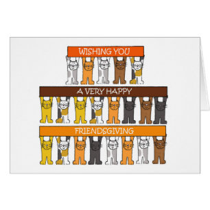 Bonne amitié Novembre Cartoon Cats