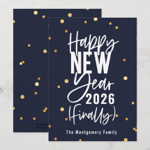 Bonne année 2022 Enfin Carte de vacances