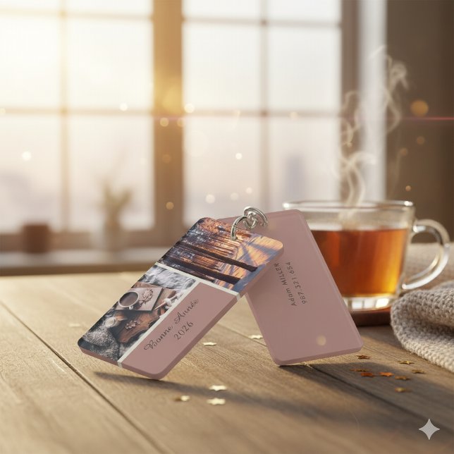 Bonne Année 2026 Personalized Acrylic Keychain (Créateur téléchargé)