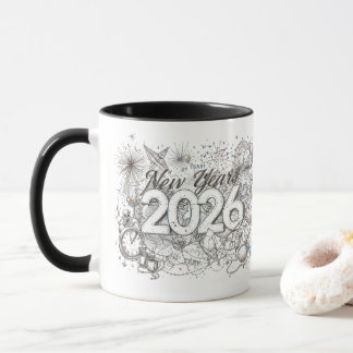 bonne année 2026 tasse à café