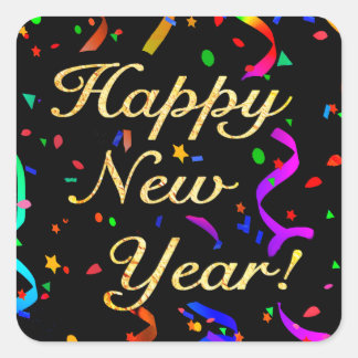 "Bonne année !" autocollants