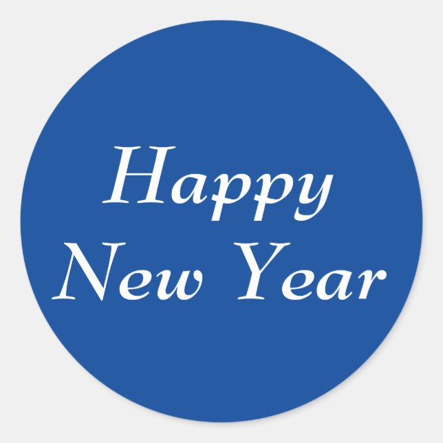 Bonne année Bernhard Bleu Sticker par Janz (Devant)