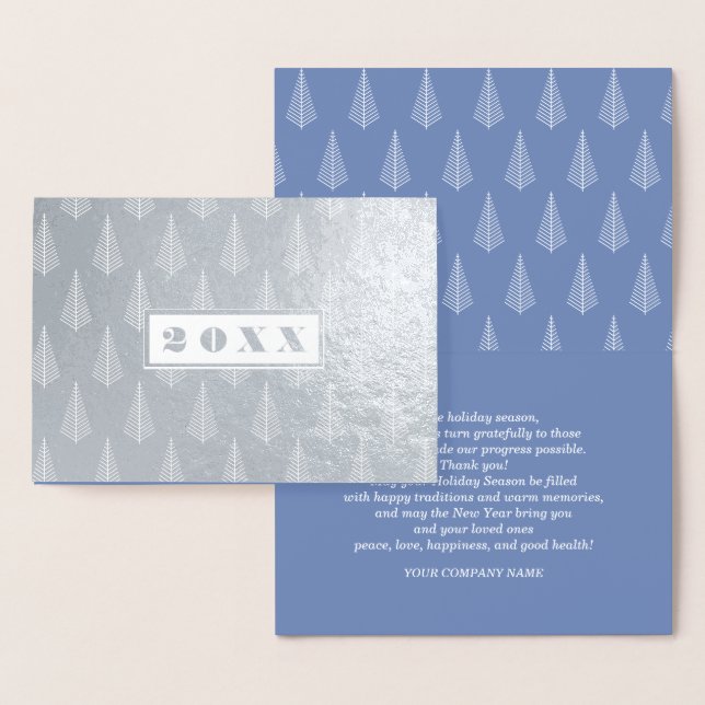 Bonne année | Carte de luxe personnalisée (Affichage)