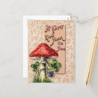 Bonne année Carte postale Vintage