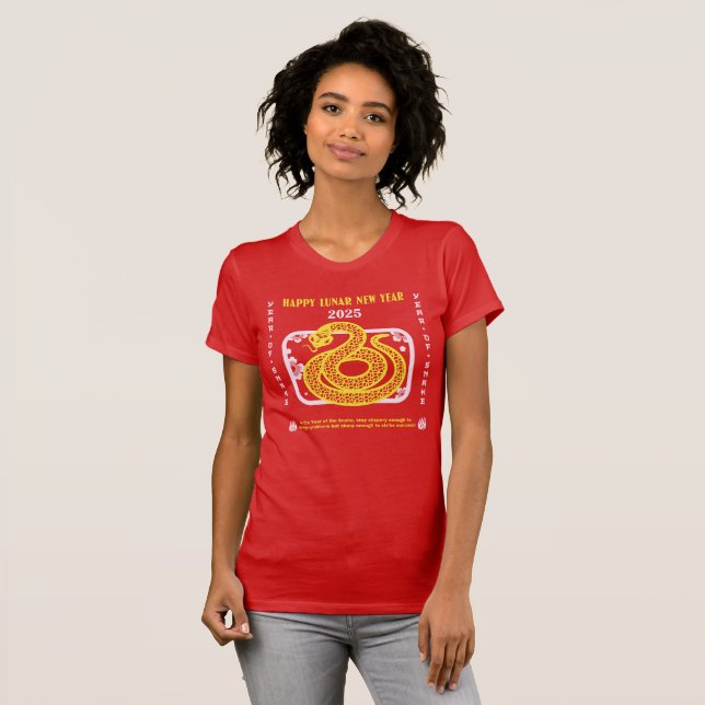 Bonne année chinoise 2025 T-shirt (Devant entier)