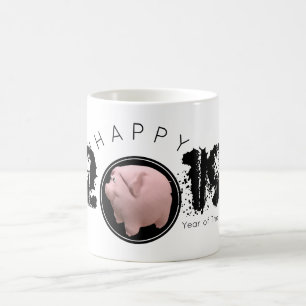 Bonne année PIg grande 2019 Mug 3D original
