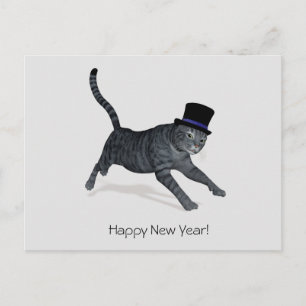 Bonne année Tomcat Carte postale