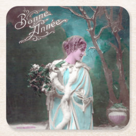 Bonne Anner Rechteckiger Pappuntersetzer