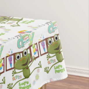 Bonne Anniversaire Grenouille nappe Amis Famille