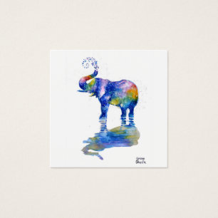 Bonne aquarelle d'éléphant