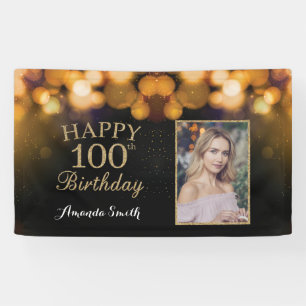 Bonne bannière du 100e anniversaire. Photo Parties