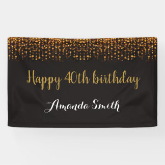 Bonne bannière du 40e anniversaire. Parties scinti