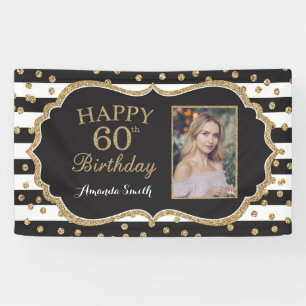 Bonne bannière du 60e anniversaire. Photo Parties