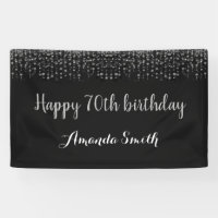 Bonne bannière du 70e anniversaire. Parties scinti