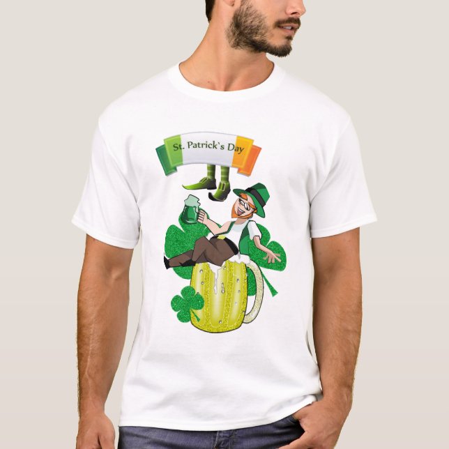 Bonne bière T-shirt St. Patrick's Day (Devant)