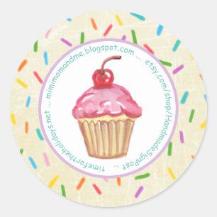 Bonne bougie d'anniversaire en Étiquette
