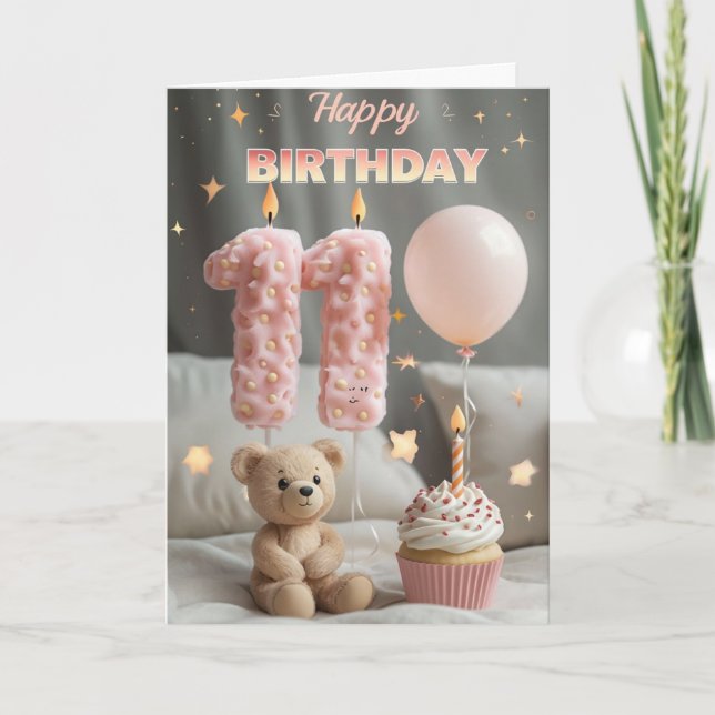 Bonne carte 11e anniversaire (Devant)