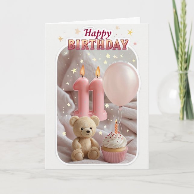 Bonne carte 11e anniversaire (Devant)