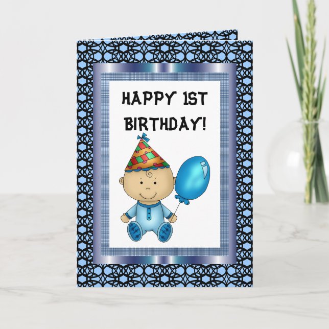 Bonne carte 1er anniversaire (Devant)