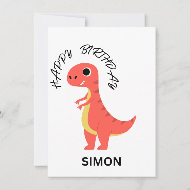 BONNE carte à plat d'anniversaire (Devant)