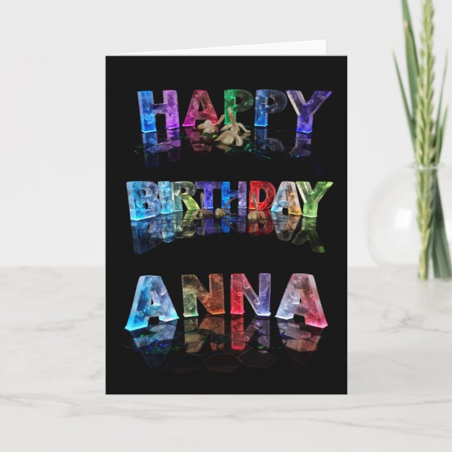 Bonne carte Anna d'anniversaire (Devant)