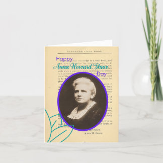 Bonne carte Anna Howard Shaw Day