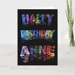 Bonne carte Anne d'anniversaire