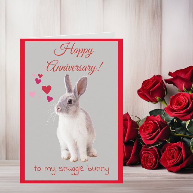 Bonne carte Anniversaire à mon Bunny Snuggle (Créateur téléchargé)