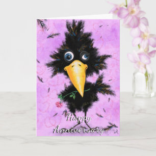 Bonne Carte Anniversaire En Amour Crow Romantique