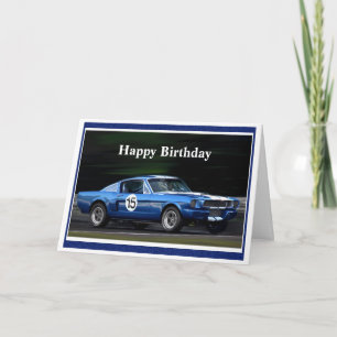 Bonne carte Anniversaire Racer #15