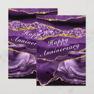 Bonne carte Anniversaire Violet violet violet Agat