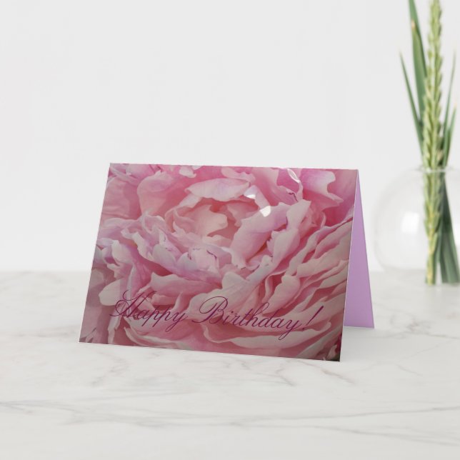 Bonne carte Birthday Peony (Devant)
