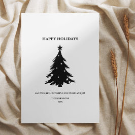Bonne carte cadeau de vacances avec Pine Trees & S