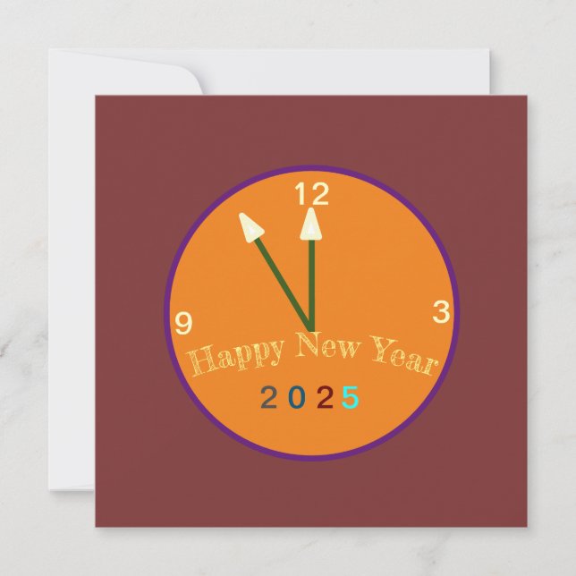 Bonne carte cadeau du Nouvel An 2025 (Devant)