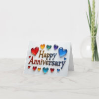 Bonne carte cardiaque Anniversaire.