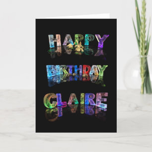 Bonne carte Claire d'anniversaire