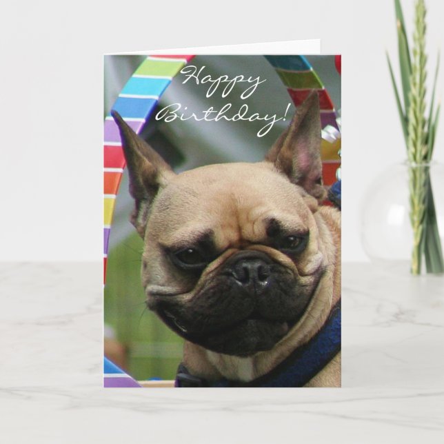Bonne carte d'accueil pour Bulldog (Devant)
